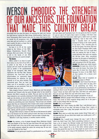Allen Iverson, SLAM 18 feature Allen Iverson, SLAM 18 feature