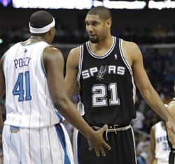 Tim Duncan & James Posey Tim Duncan & James Posey