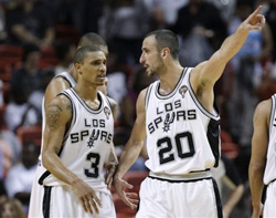 Manu Ginobili & George Hill Manu Ginobili & George Hill