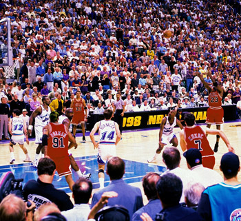 Michael Jordan, The Shot. Michael Jordan, The Shot.
