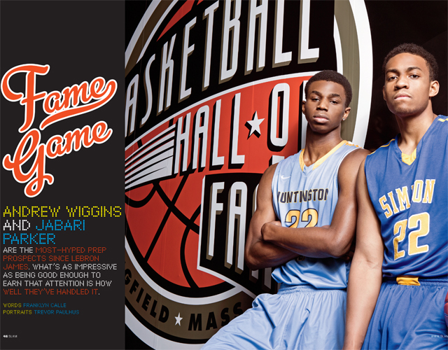 Andrew Wiggins and Jabari Parker in SLAM Magazine