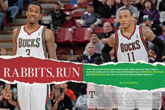 Brandon Jennings and Monta Ellis in SLAM Magazine