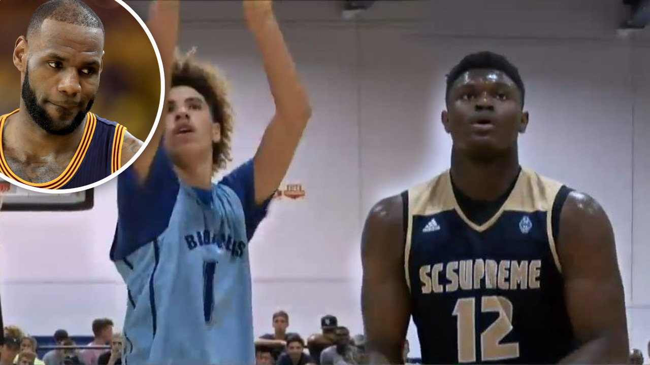 lebron james lamelo zion game