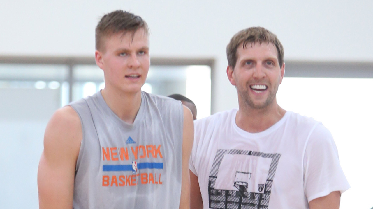 kristaps porzingis dirk nowitzki