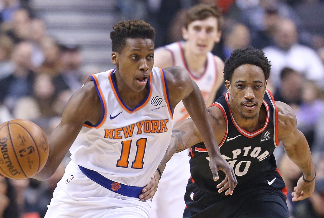 Frank Ntilikina DeMar DeRozan