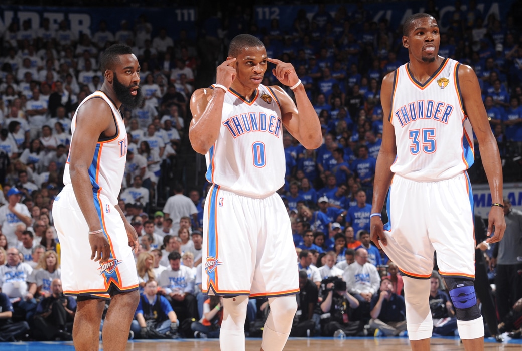 russell westbrook kevin durant james harden