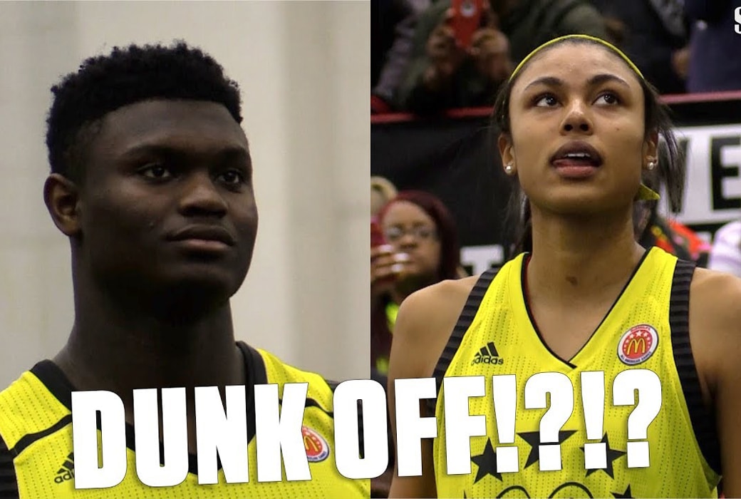 zion williamson olivia nelson-ododa dunk contest