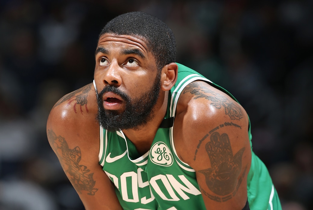 kyrie irving knee playoffs