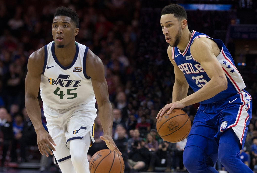 donovan mitchell ben simmons all-rookie first team