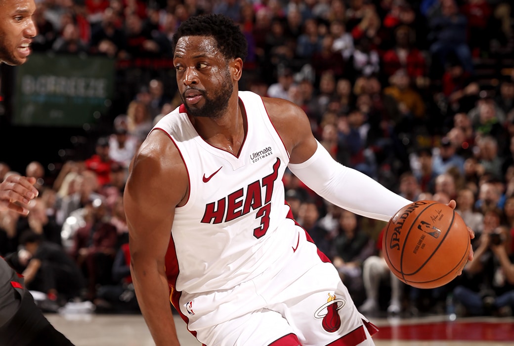 heat post up dwyane wade