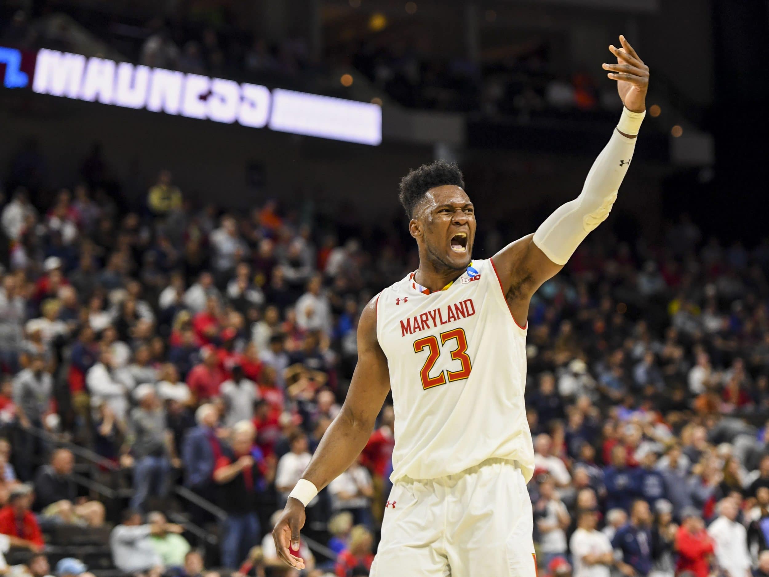 Bruno Fernando of the Maryland Terrapins