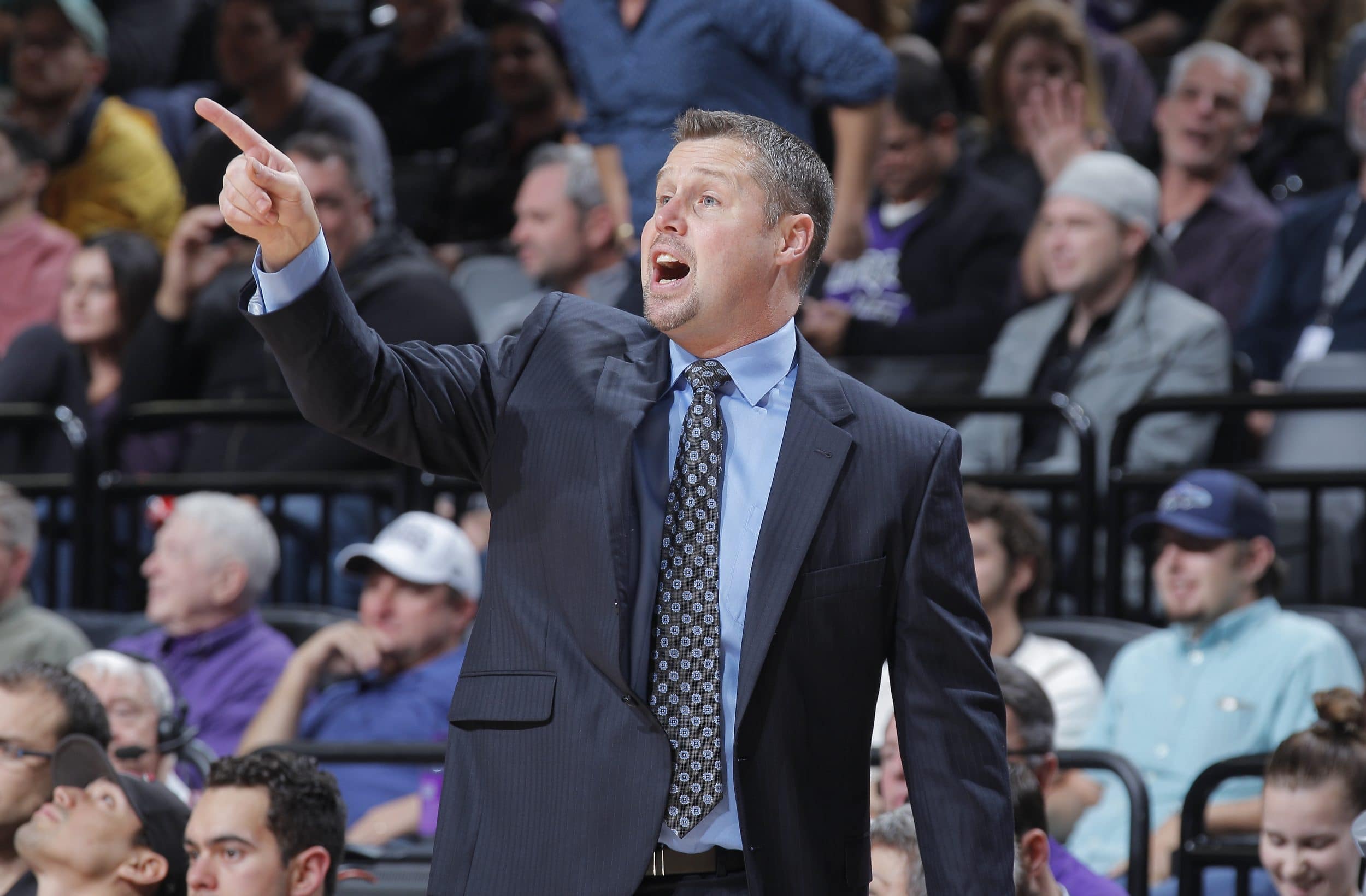 Dave Joerger of the Sacramento Kings