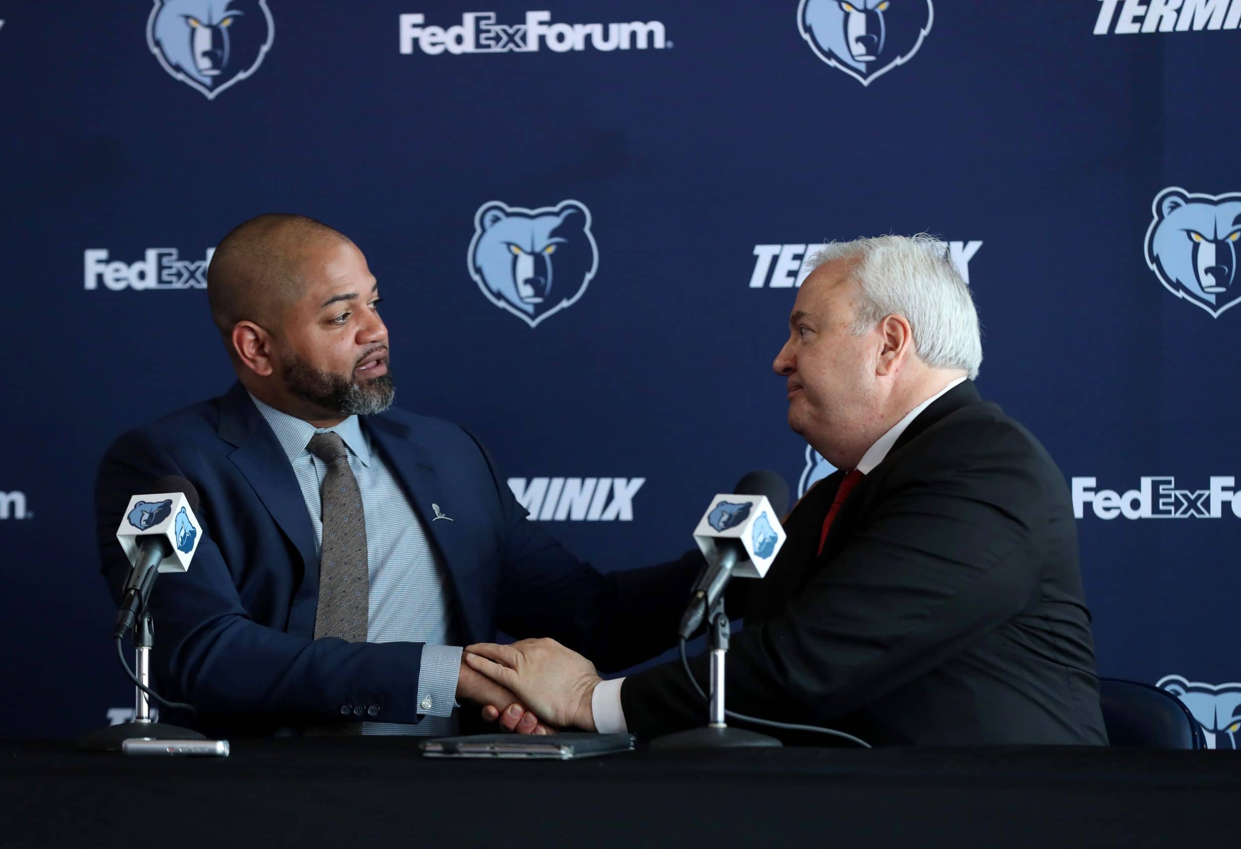 Chris Wallace, J.B Bickerstaff of the Memphis Grizzlies