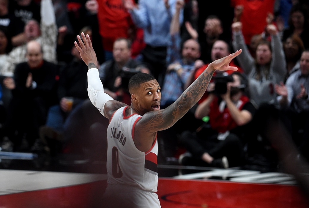 damian lillard cj mccollum blazers post up