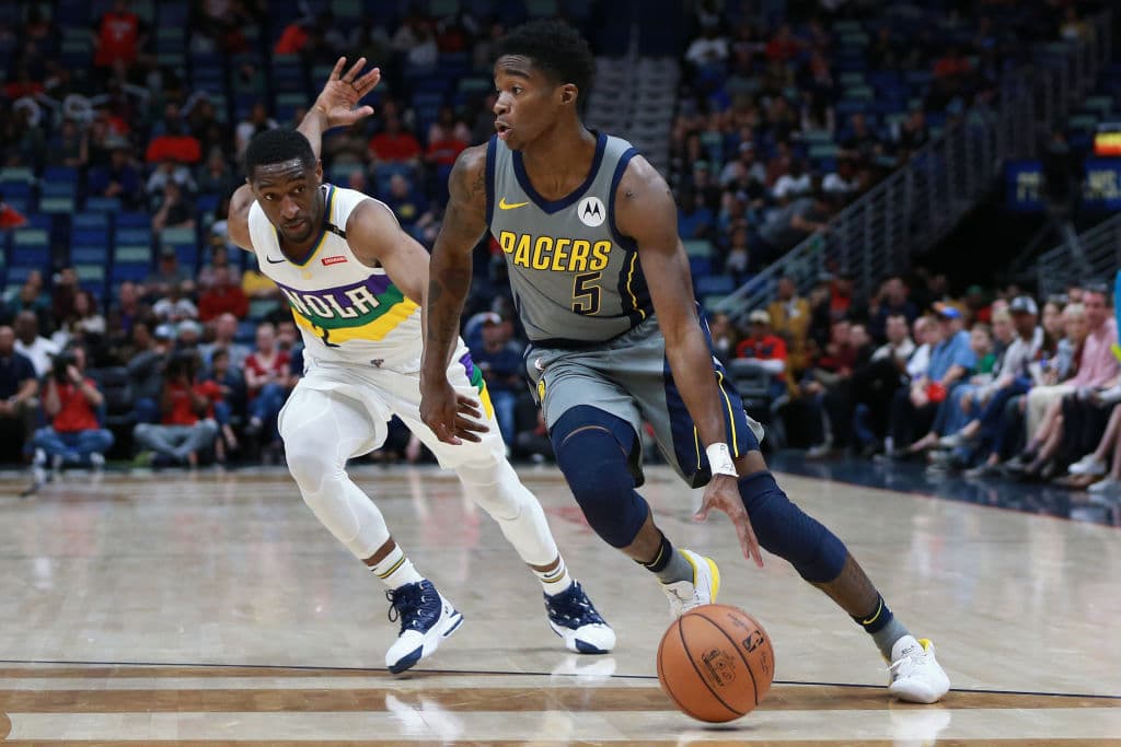 Edmond Sumner of the Indiana Pacers