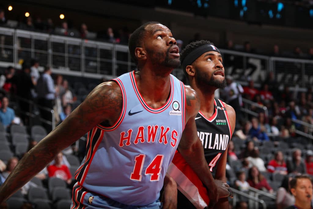 Dewayne Dedmon of the Atlanta Hawks