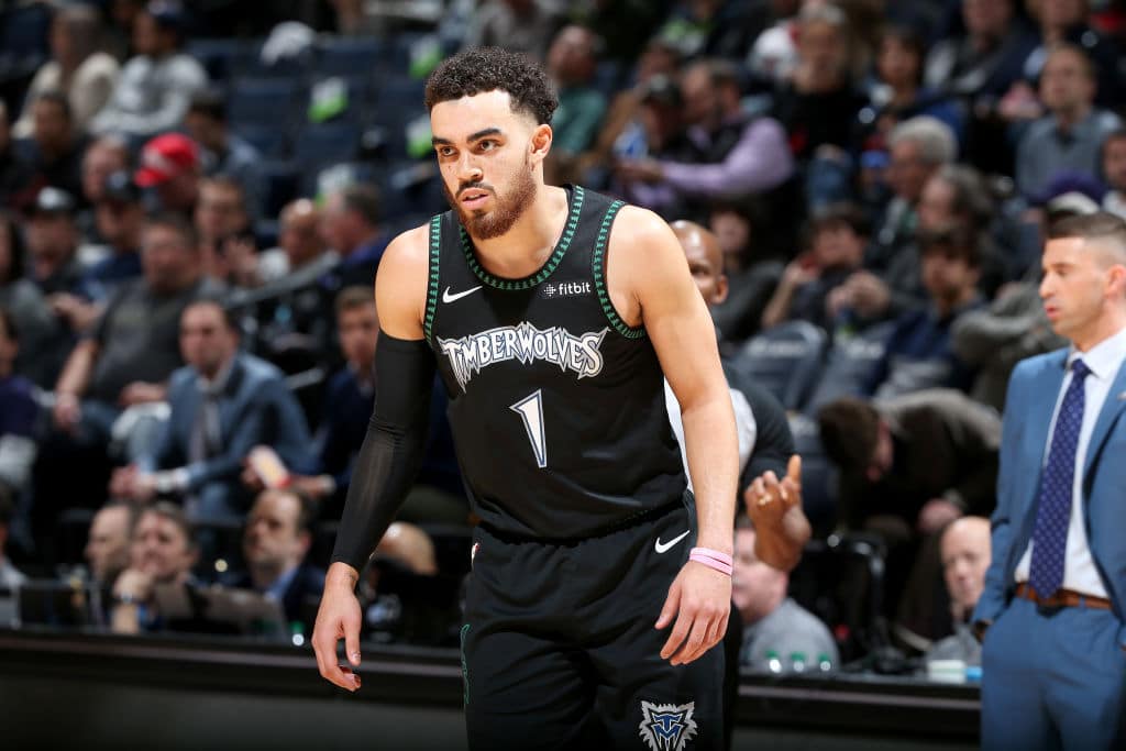 Tyus Jones of the Minnesota Timberwolves