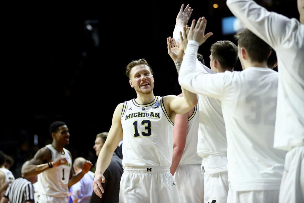 Ignas Brazdeikis of the Michigan Wolverines