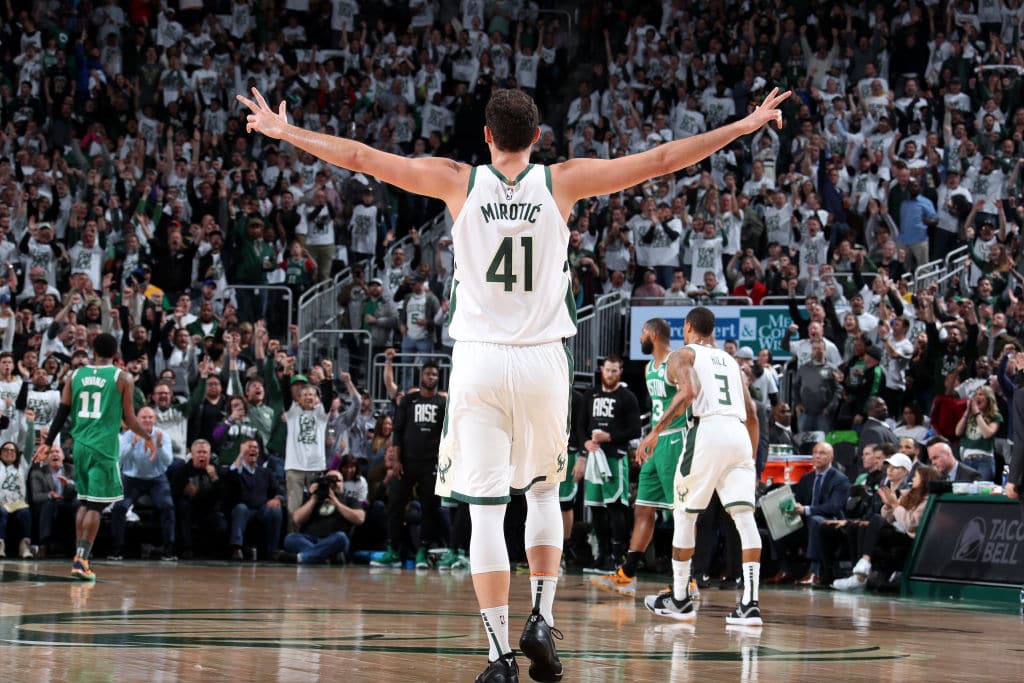 Nikola Mirotic of the Milwaukee Bucks