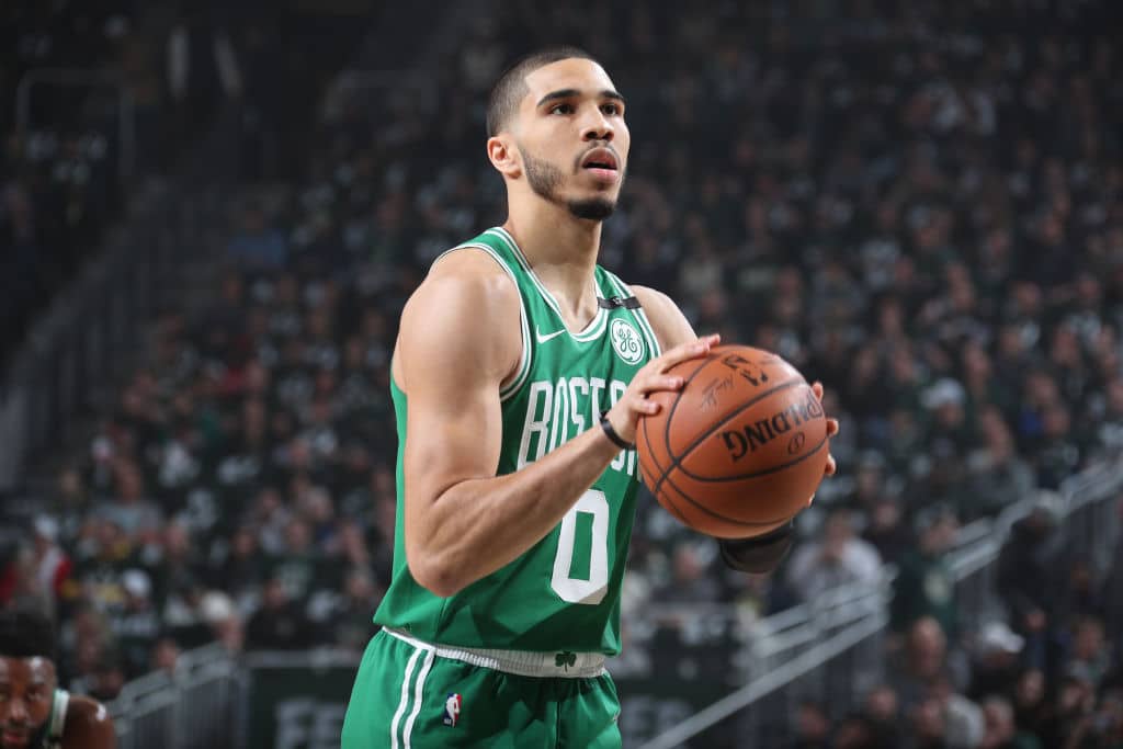 Jayson Tatum of the Boston Celtics