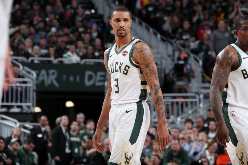 George Hill of the Milwaukee Bucks