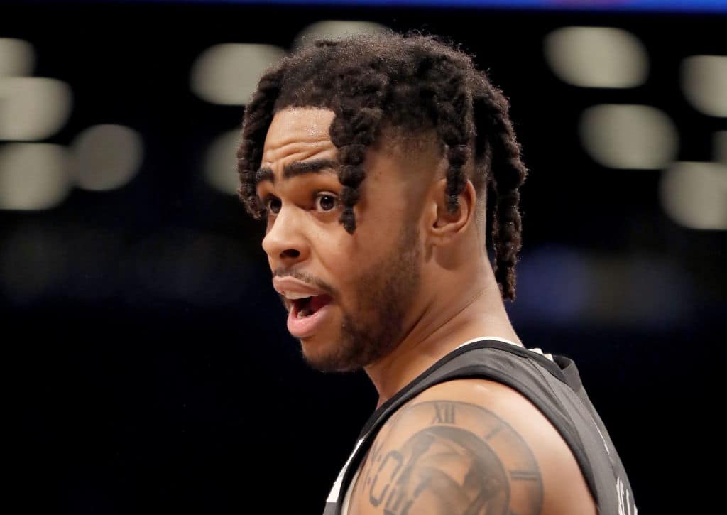 D'Angelo Russell of the Brooklyn Nets