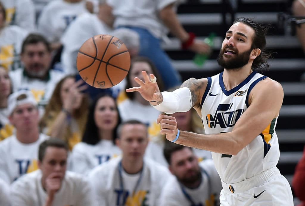 Ricky Rubio of the Utah Jazz