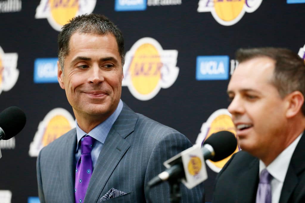 Rob Pelinka of the Los Angeles Lakers