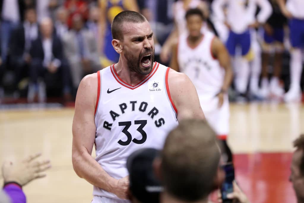 Marc Gasol of the Toronto Raptors