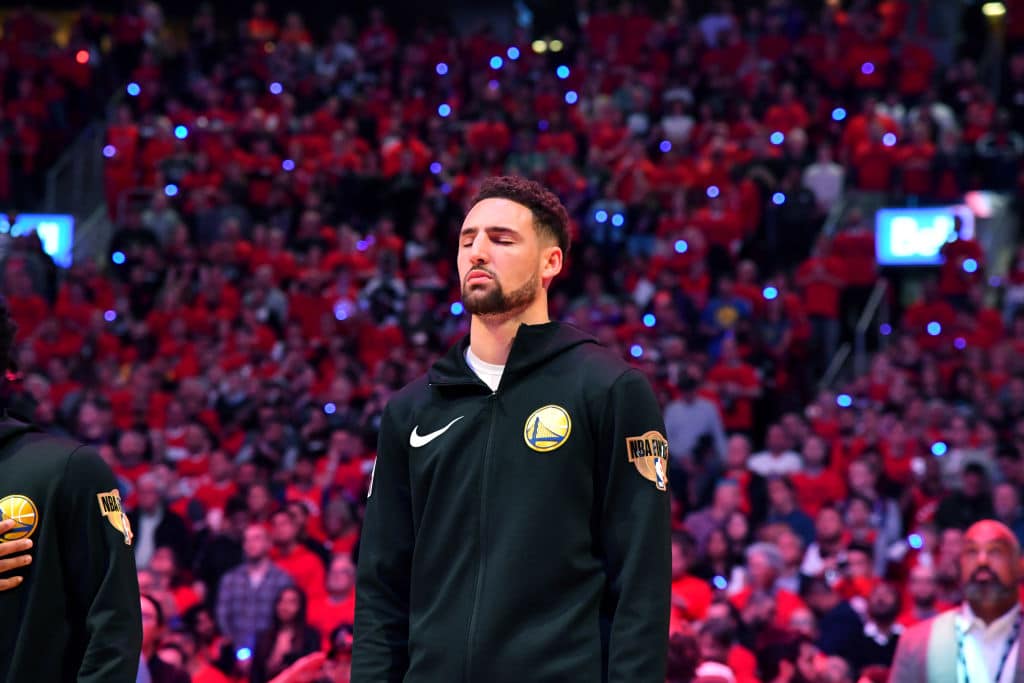 Klay Thompson of the Golden State Warriors