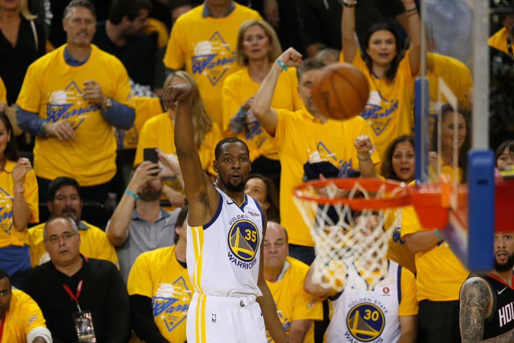 Kevin Durant of the Golden State Warriors