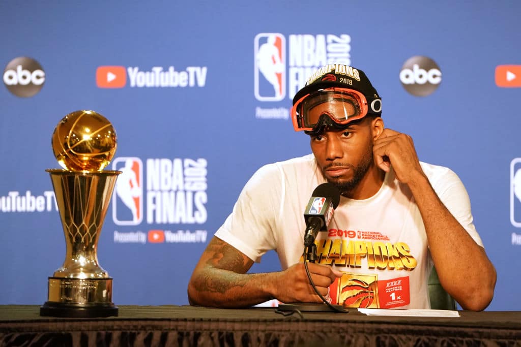 Kawhi Leonard of the Toronto Raptors