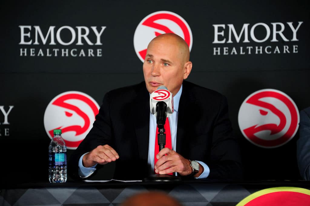 Travis Schlenk of the Atlanta Hawks