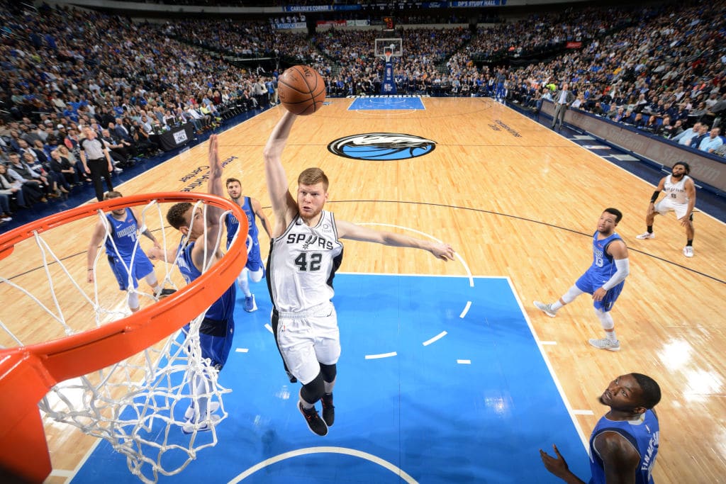 Davis Bertans of the San Antonio Spurs
