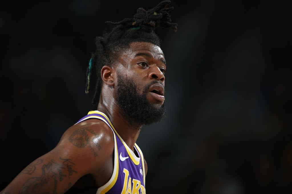 Reggie Bullock of the Los Angeles Lakers