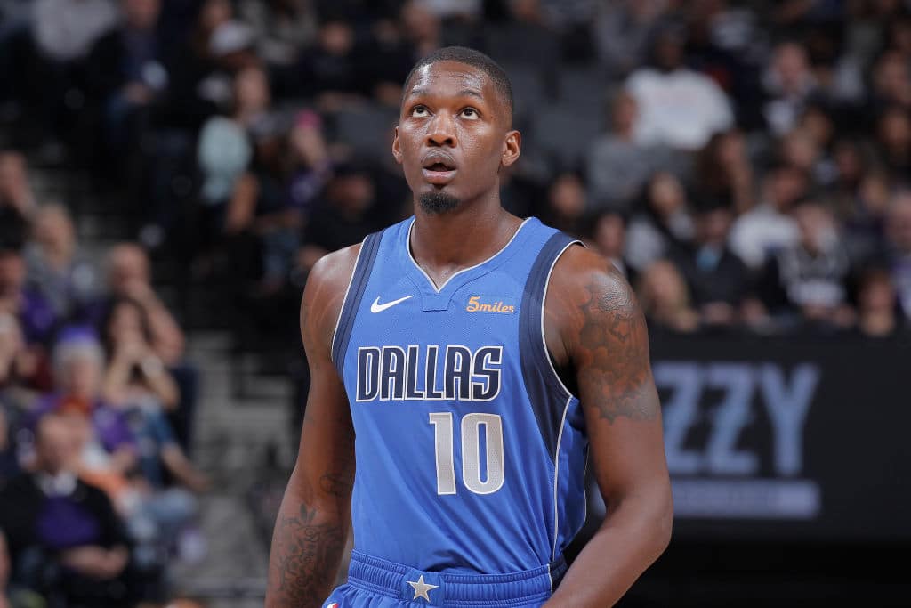Dorian Finney-Smith of the Dallas Mavericks