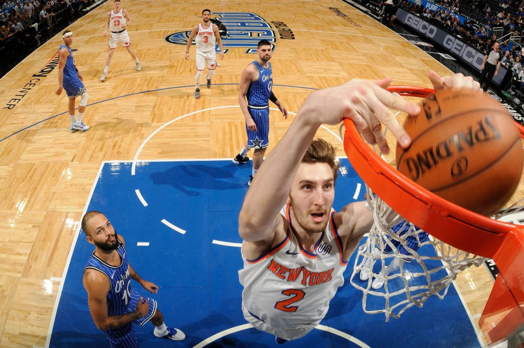 Luke Kornet of the New York Knicks