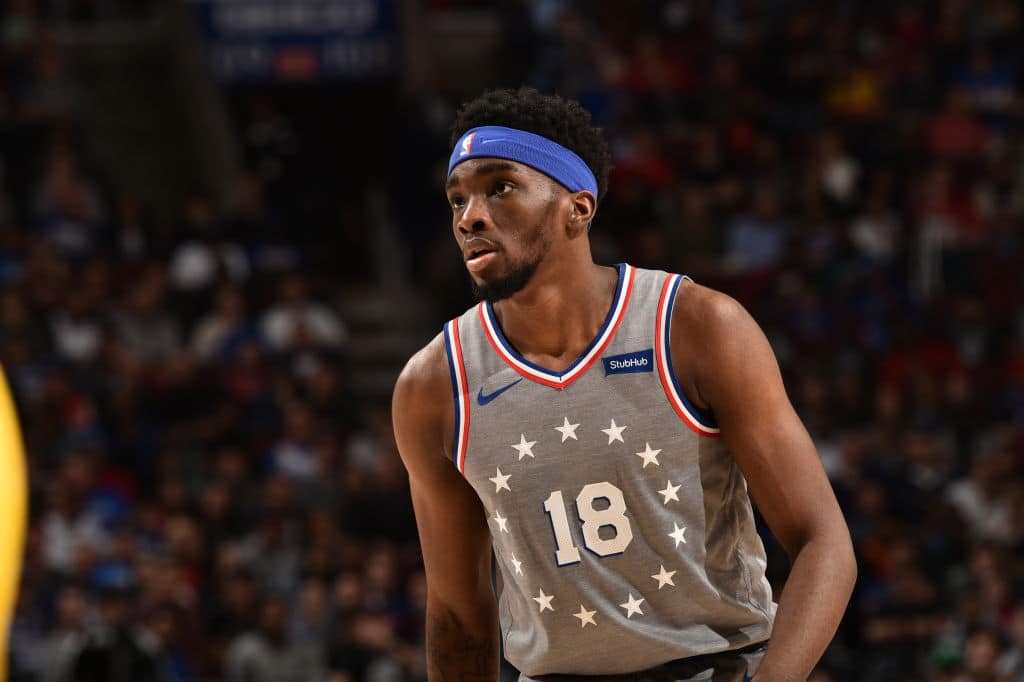 Shake Milton of the Philadelphia 76ers