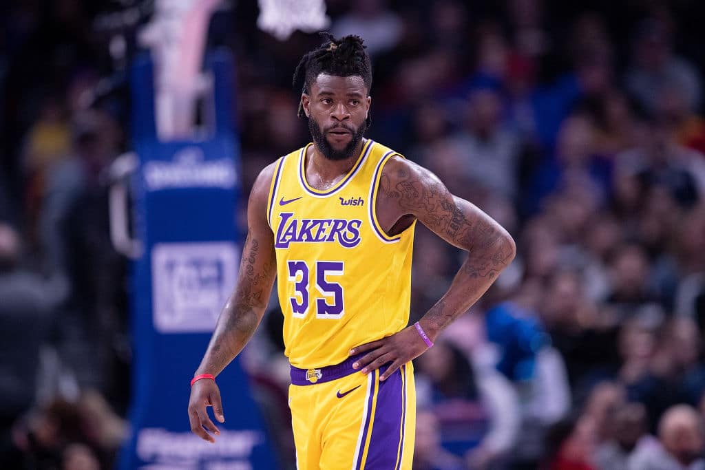 Reggie Bullock of the Los Angeles Lakers