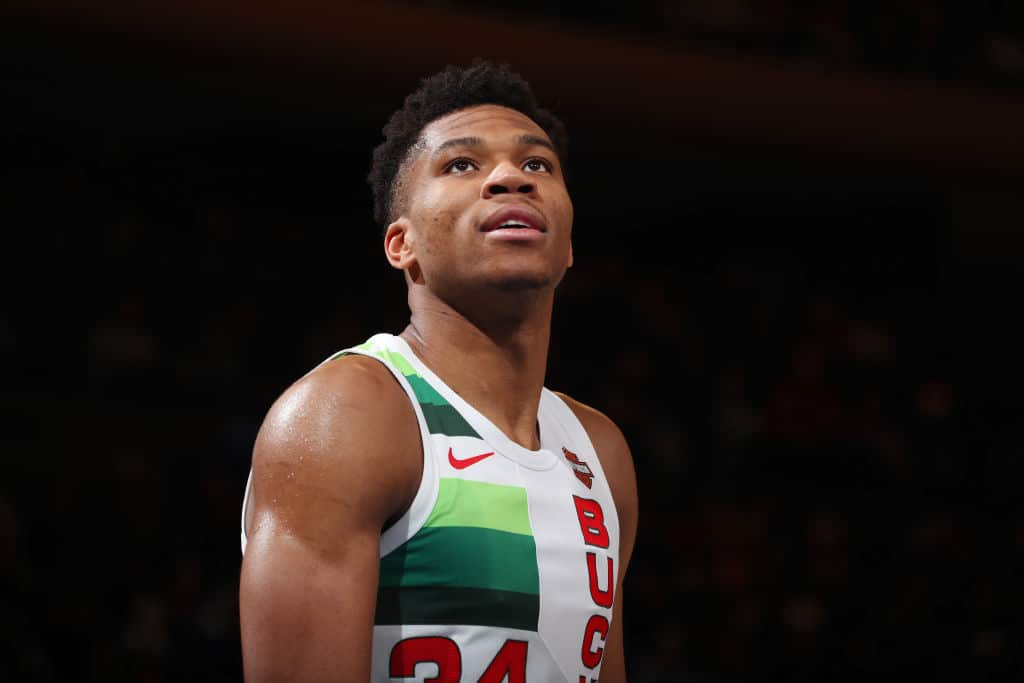 Giannis Antetokounmpo of the Milwaukee Bucks