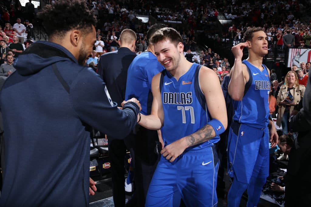 Luka Doncic of the Dallas Mavericks