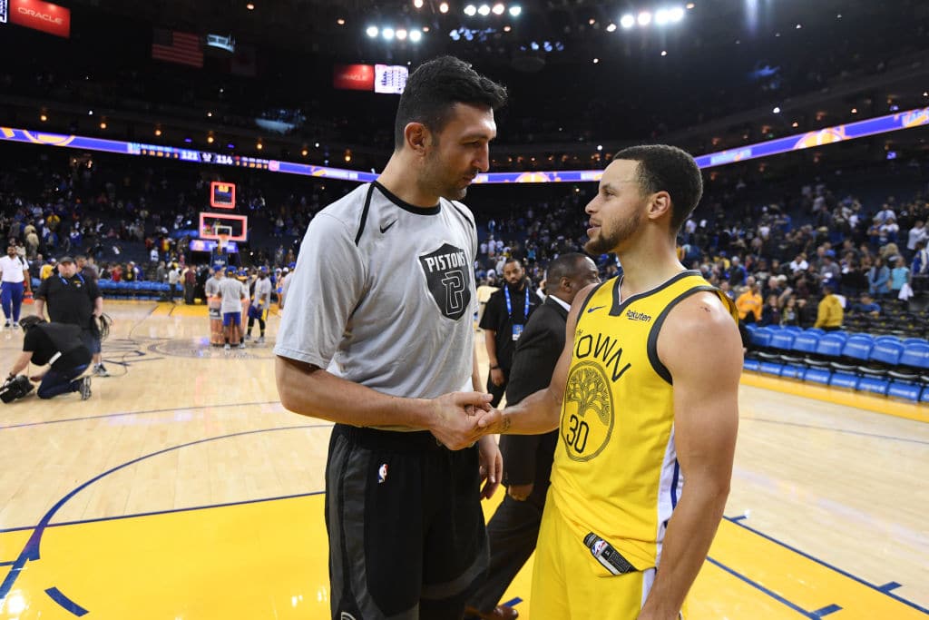 Zaza Pachulia of the Detroit Pistons