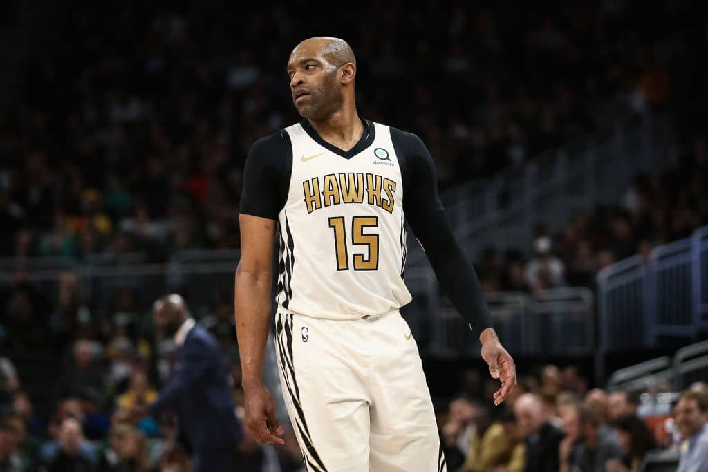 Vince Carter of the Atlanta Hawks