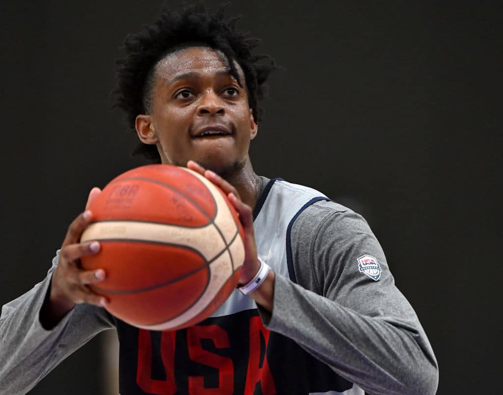 De'Aaron Fox of Team USA