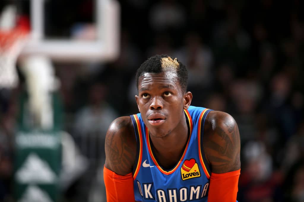 Dennis Schroder of the Oklahoma City Thunder