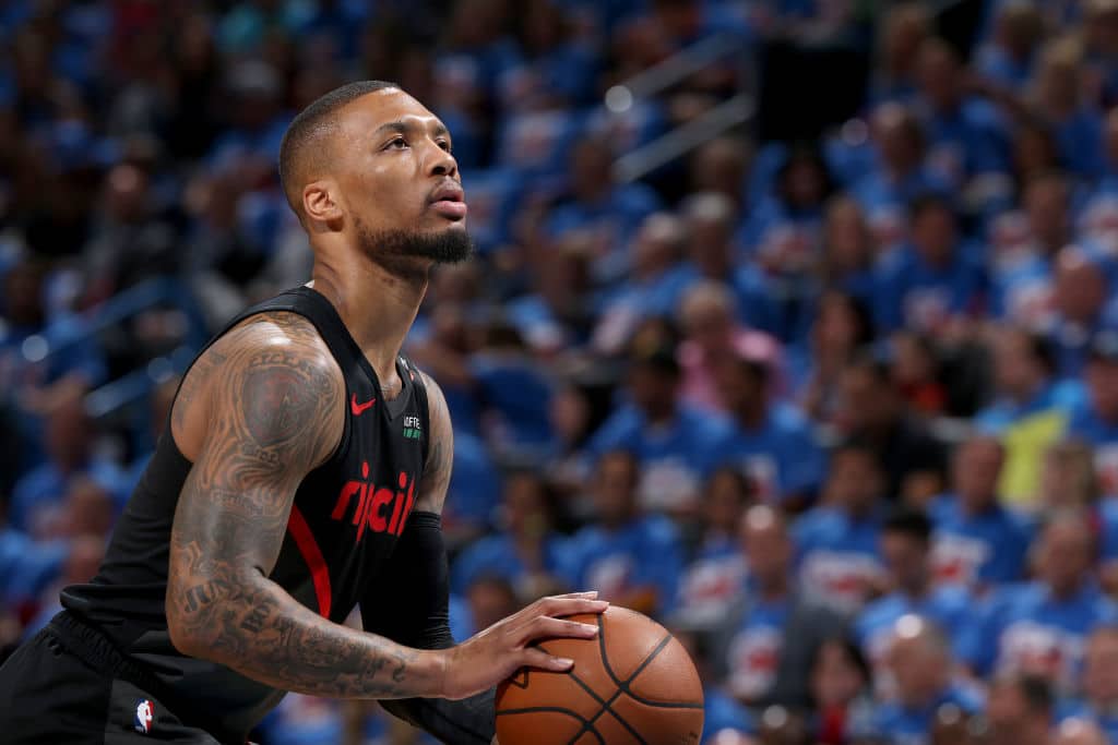 Damian Lillard of the Portland Trail Blazers