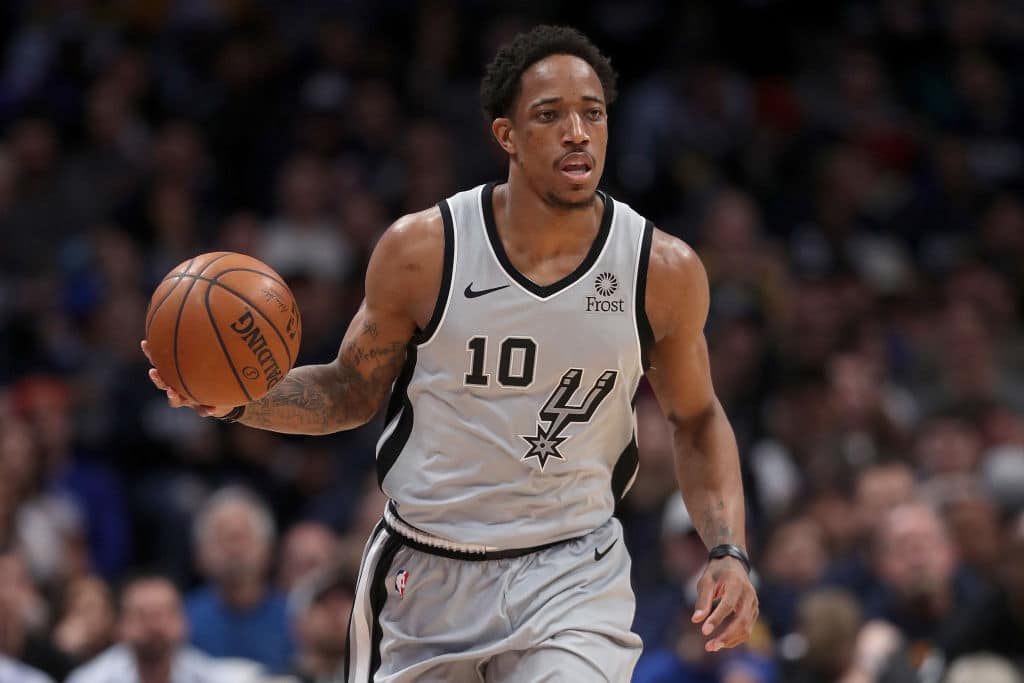 DeMar DeRozan of the San Antonio Spurs