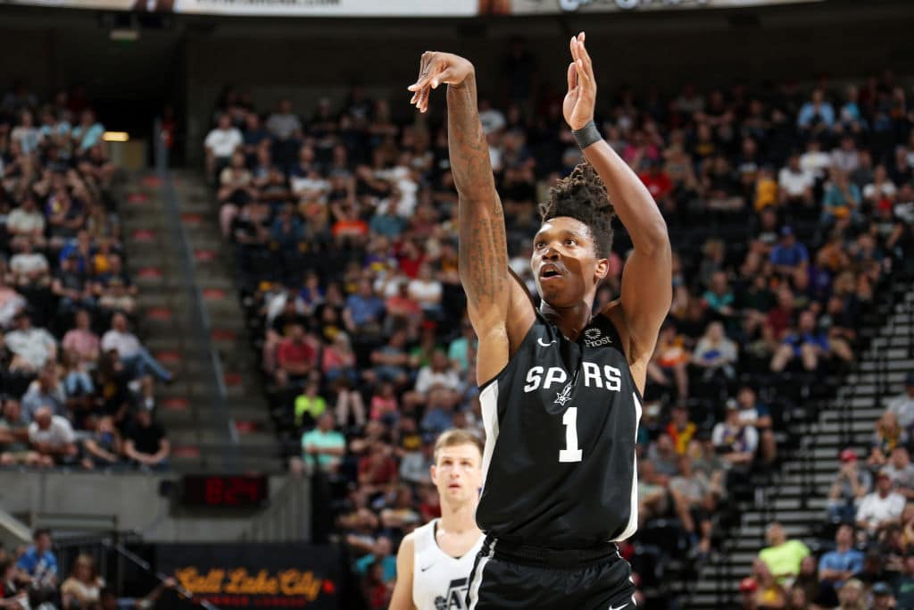 Lonnie Walker of the San Antonio Spurs