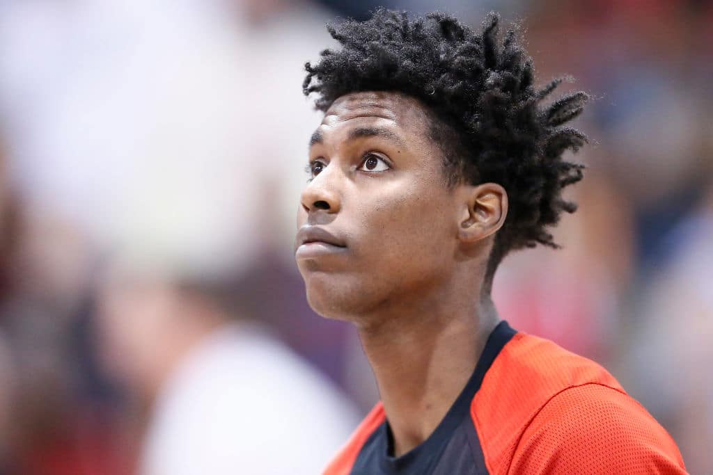 Jaylen Hoard of the Portland Trail Blazers