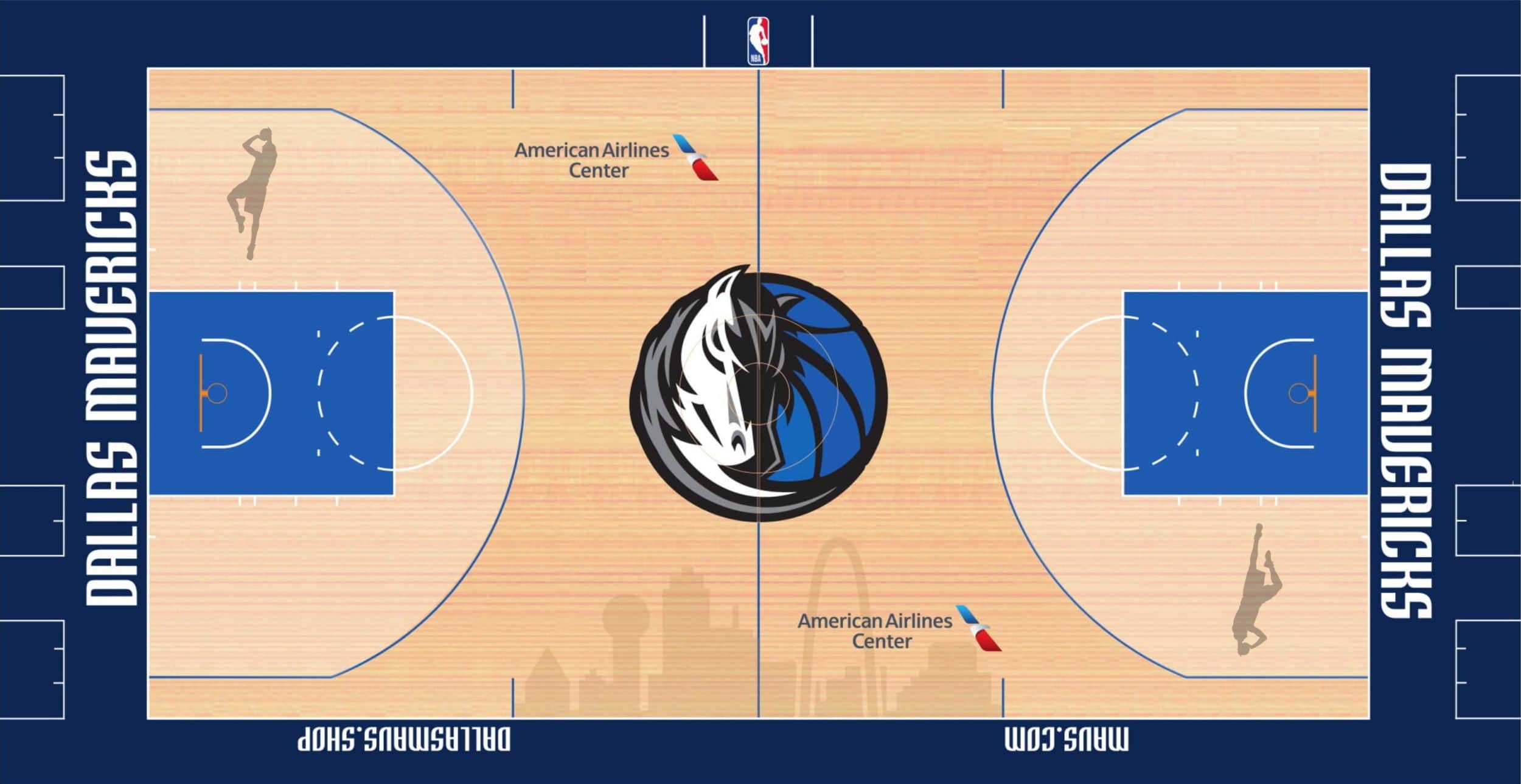 Dirk Nowitzki Dallas Mavericks court